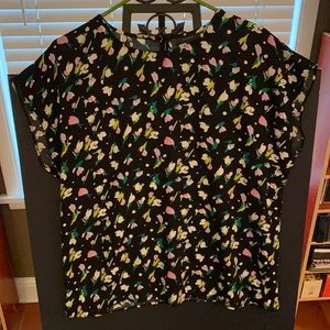 A Flower print blouse